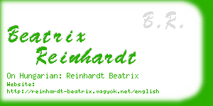 beatrix reinhardt business card